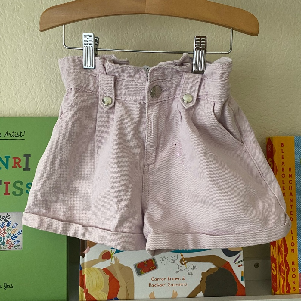 Zara Girls Paperbag Shorts